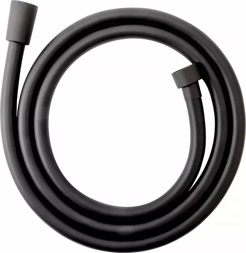 Furtun de dus FDesign Inula 150 cm negru mat
