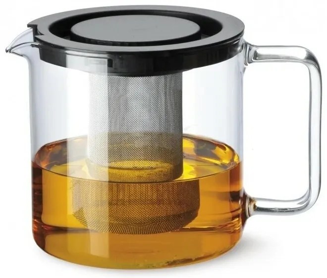 Ceainic din sticlă cu filtru din oțelinoxidabil Simax From, 1,3 l