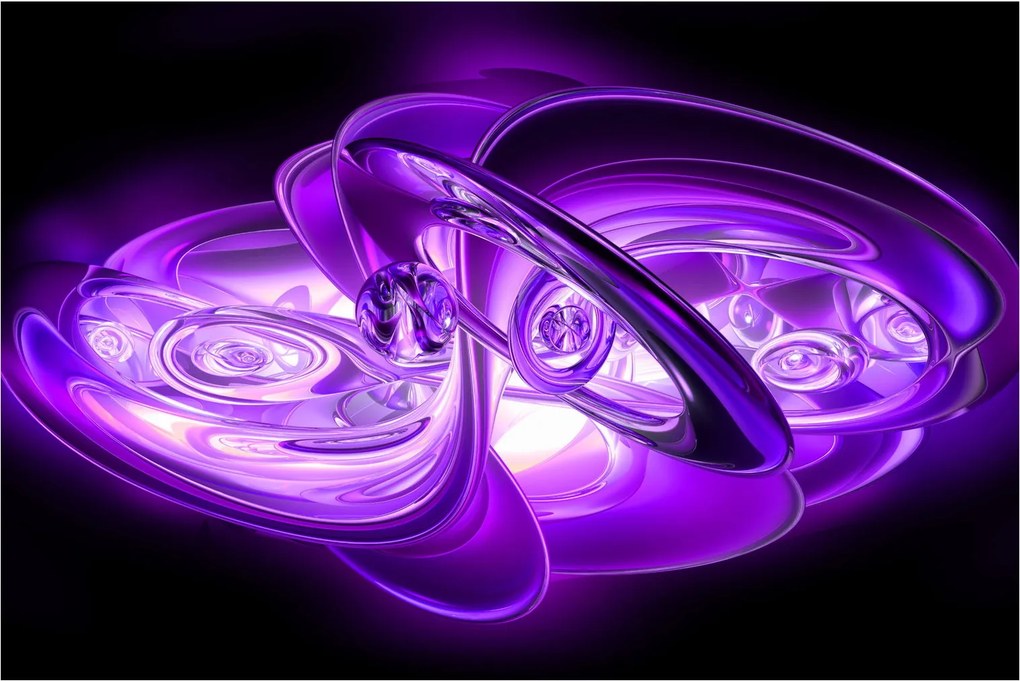 Tabloul fractalilor în violet (90x60 cm)
