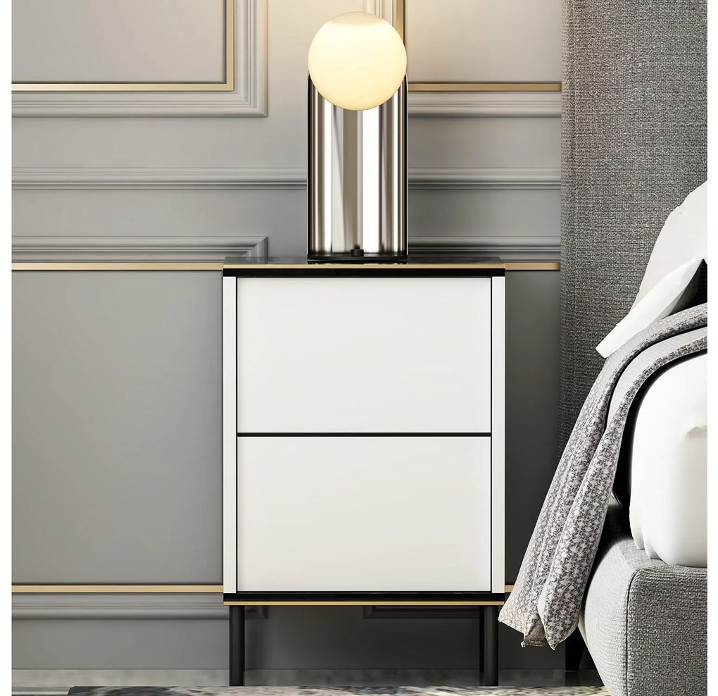 Noptieră Iris (Alb + Negru + Auriu). Promo -16%. 1088929
