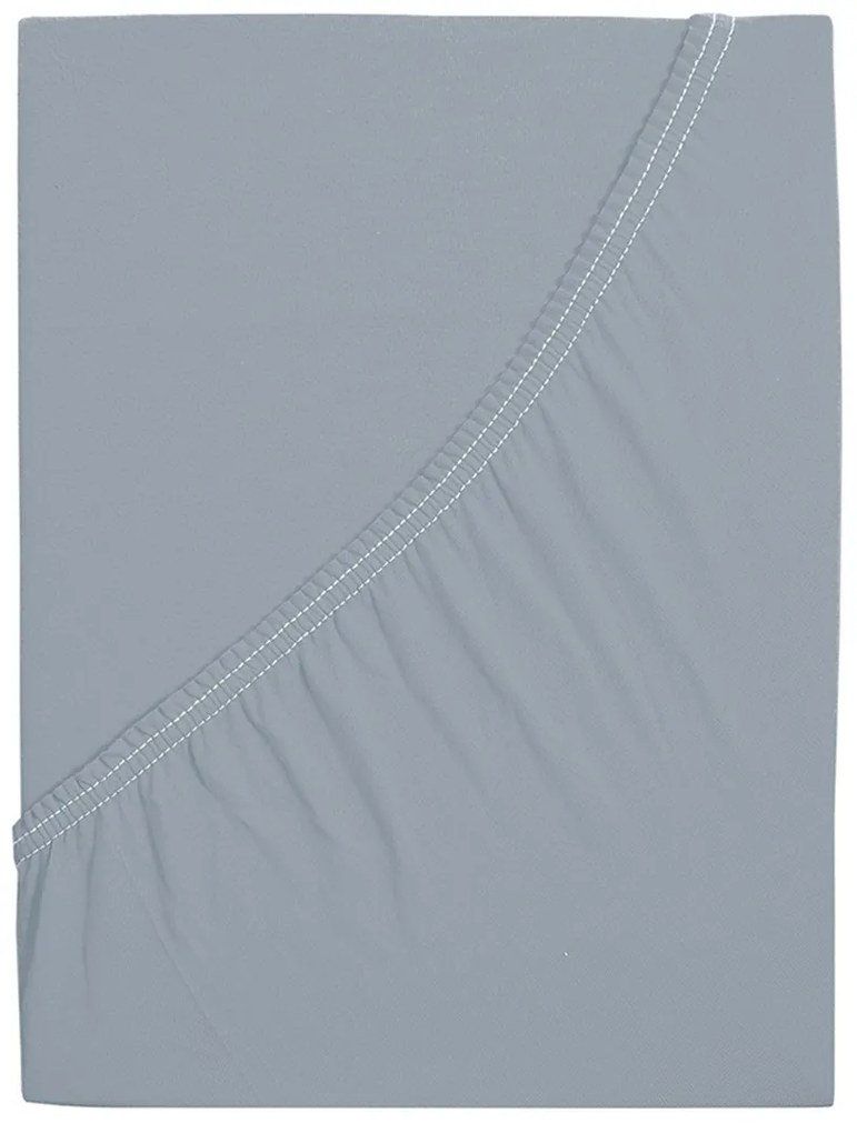 Cearșaf de pat 4Home Premium jersey gri , 90 x200 cm, 90 x 200 cm