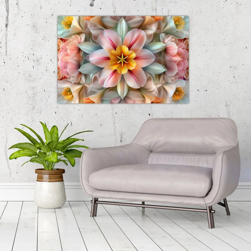 Tablou - Floare caleidoscopică (90x60 cm)