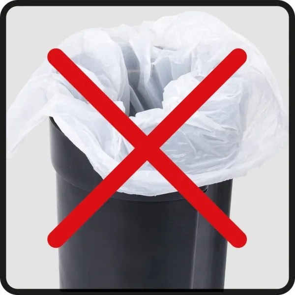 WENKO 24682100 - Coș LEMAN 21x24 cm, gri/negru