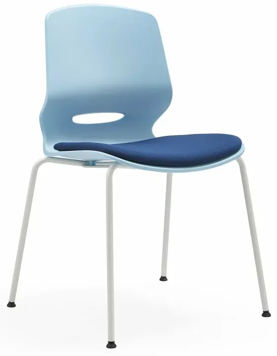 Scaun de birou ergonomic, fix cu picioare metalice , design modern și elegant ,calitate premium ,dimensiuni 400*440*835 mm