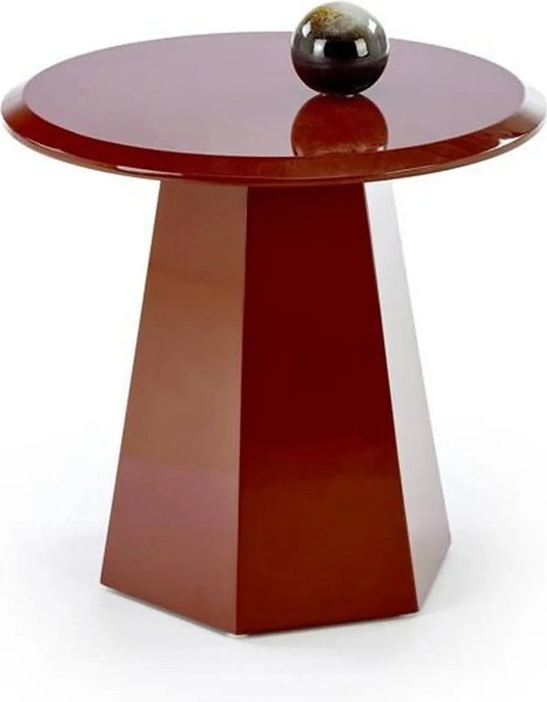 Masuta cafea LOCA, visiniu, 50x47 cm