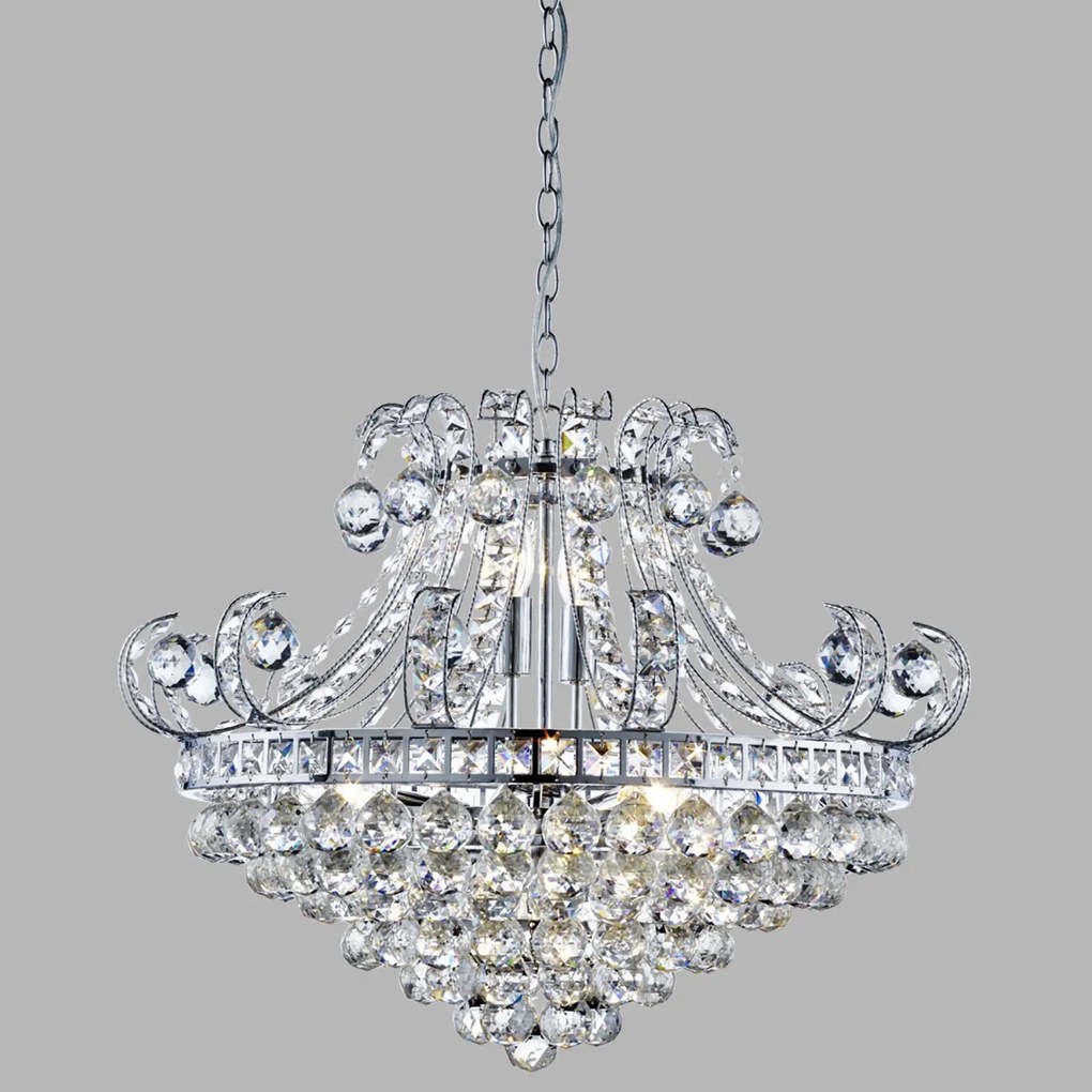 Lustra cristal design LUX Bloomsbury 6L 5046-6CC SRT
