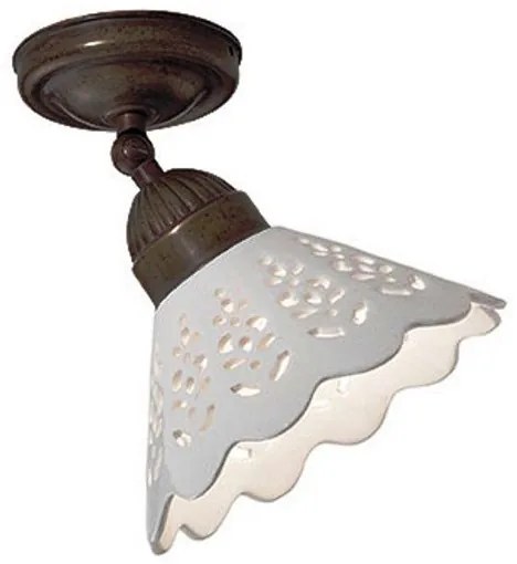 Plafonier rustic fabricat manual diametru 18cm Fiori di Pizzo 065.23.OC