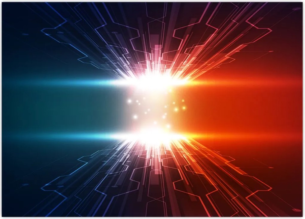 Tablou abstract cu glonț activ (70x50 cm)