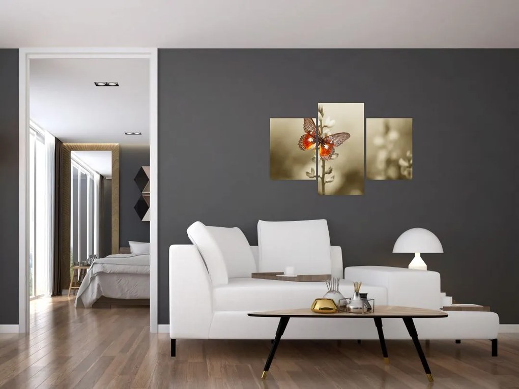 Tablou cu fluture (90x60 cm)