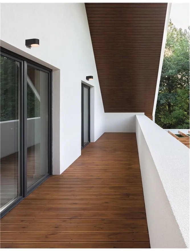 Aplica LED moderna de exterior cu iluminat ambiental IP54 NUS I