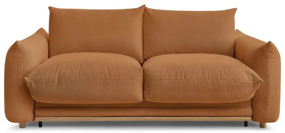Canapea portocalie extensibilă 214 cm Ernest – Bobochic Paris