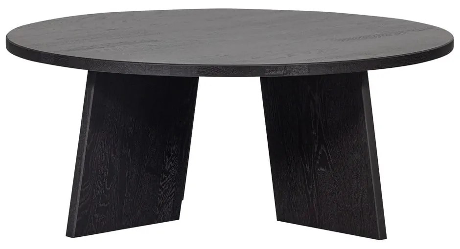 Măsuță de cafea neagră rotundă ø 90 cm Fries – WOOOD