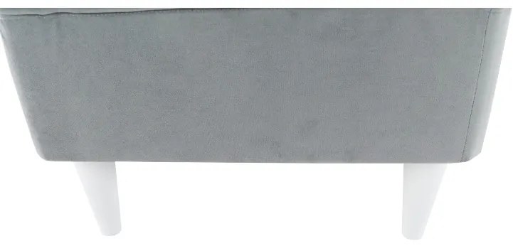 Taburet modern Culoare gri deschis/alb, RUFINO NEW