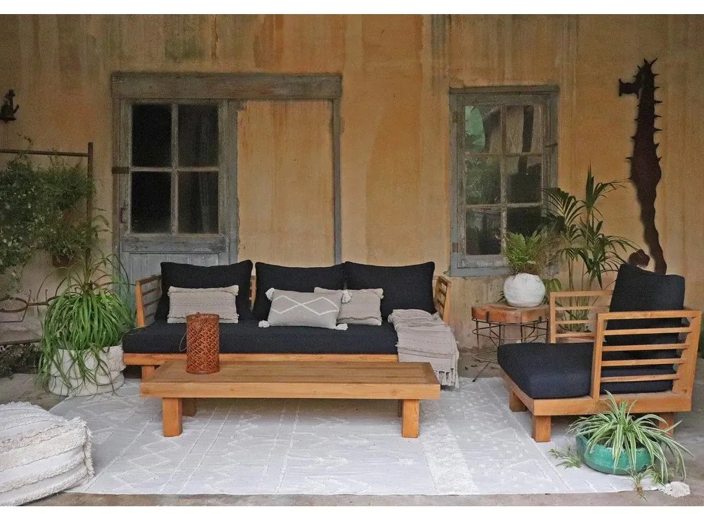 Covor alb lavabil/țesut manual din bumbac 200x300 cm Tribu Natural – Lorena Canals