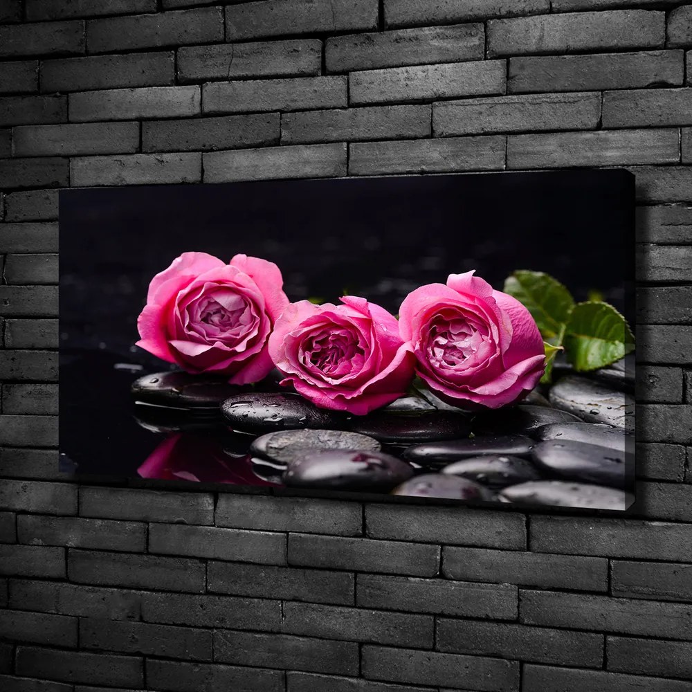Tablou pe pânză canvas Trandafiri roz