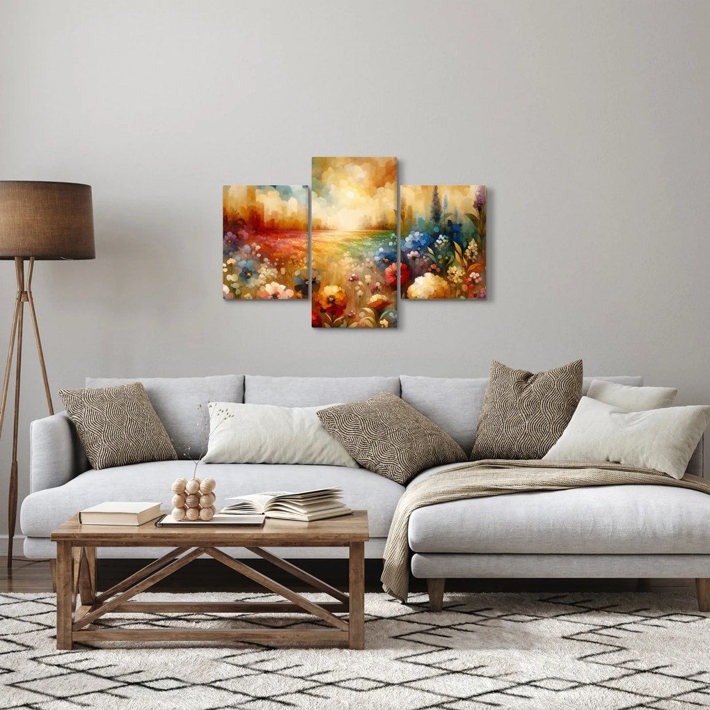 Tablou - Pajiște colorată (90x60 cm)