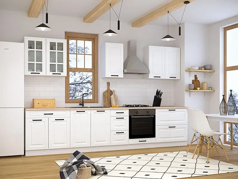 Set Mobila Bucatarie Scandi, 260 CM, MDF 9