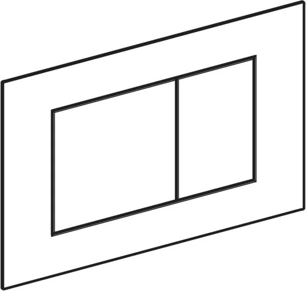 Clapeta actionare dubla rezervor wc, crom periat, Geberit Sigma40 Crom periat