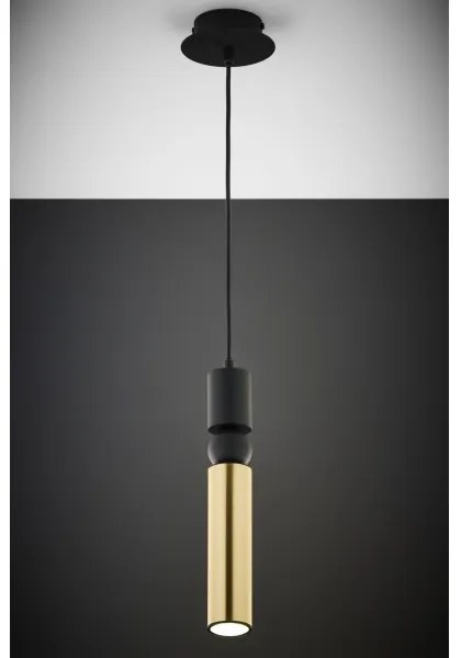 Lustră pe cablu Jupiter 2006 ALAS 1xGU10/10W/230V auriu/negru