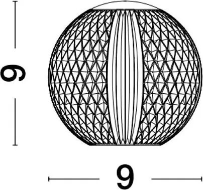 Lampa de masa LED design decorativ BRILLANTE crom