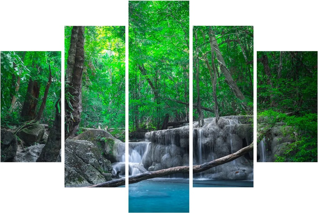 Tablou - Cascada Erawan, Kanchanaburi, Thailanda (150x105 cm)
