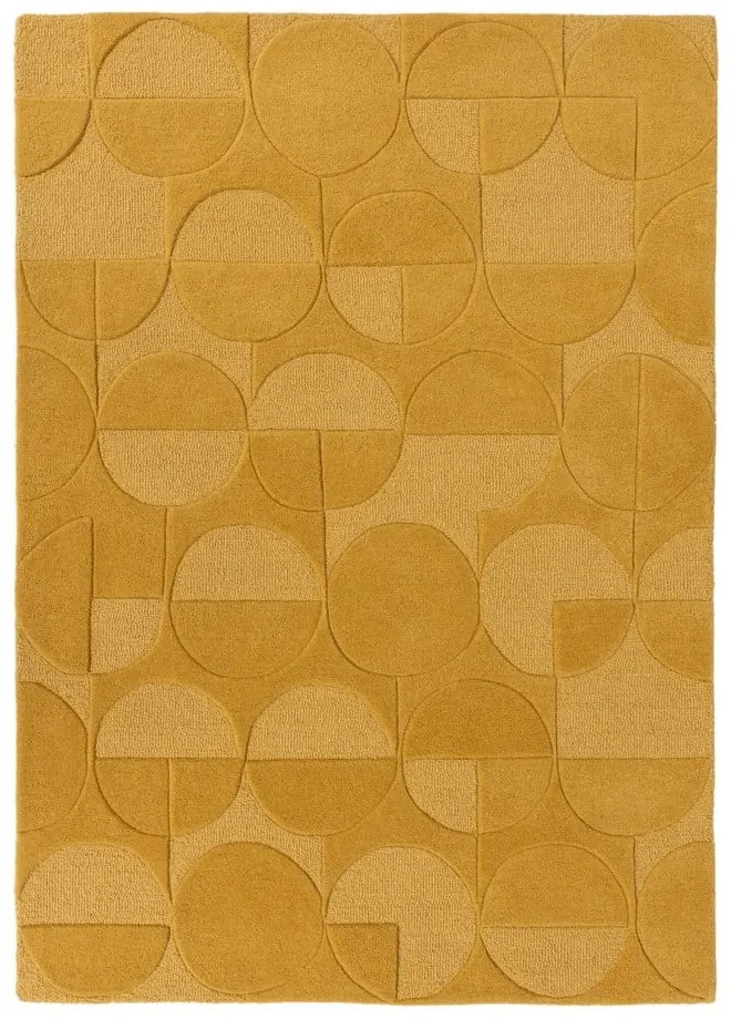 Covor din lână Flair Rugs Gigi, 160x230 cm, galben