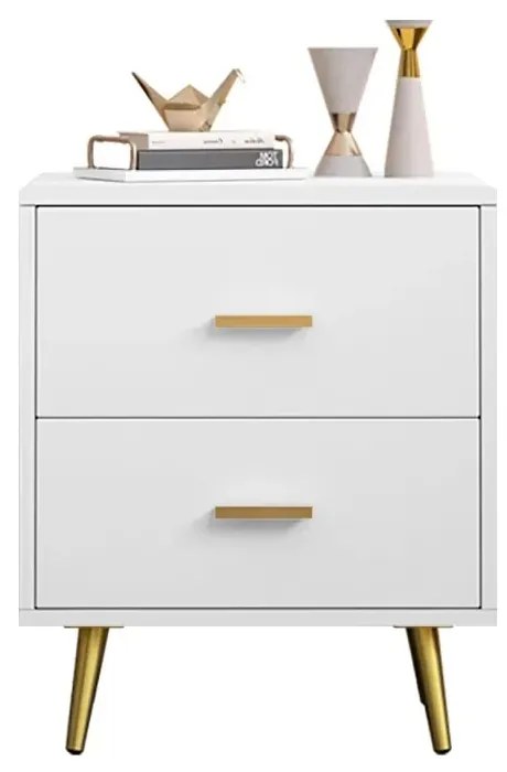 Șifonier în stil modern pentru dormitor, culoare albă - Model DEPRIMO 20505 | Noptiere elegante și funcționale by Deprimo