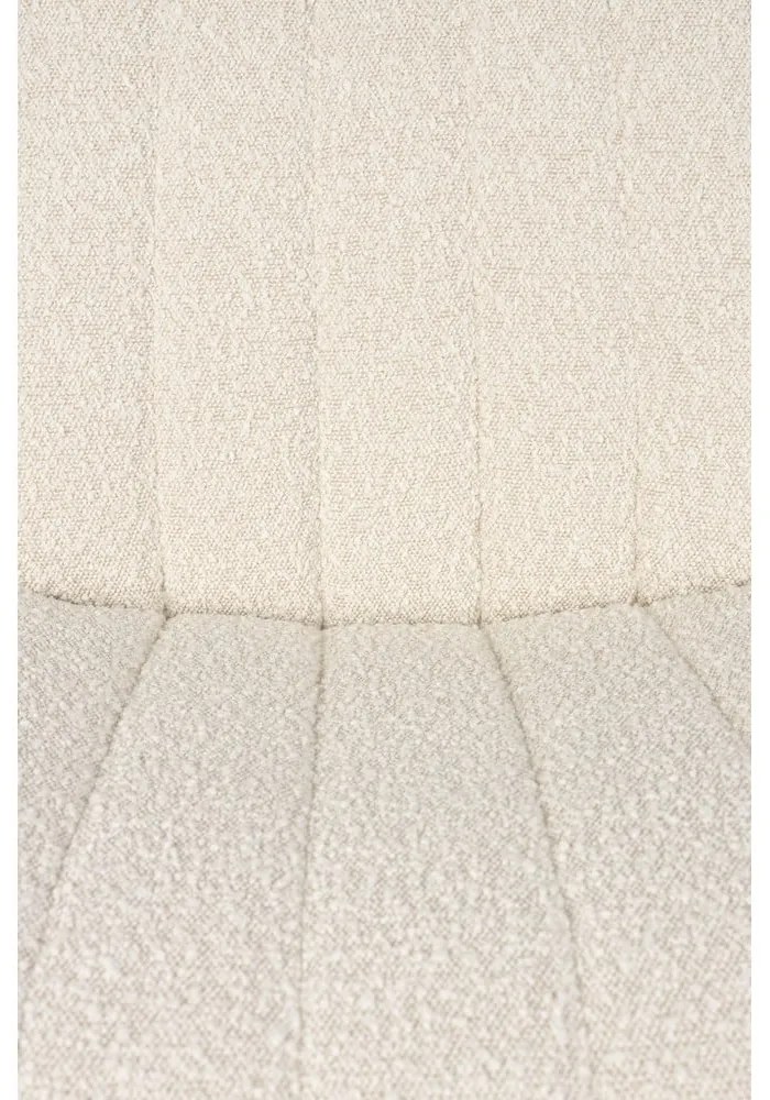 Fotoliu alb cu tapițerie din stofă bouclé Jax – White Label