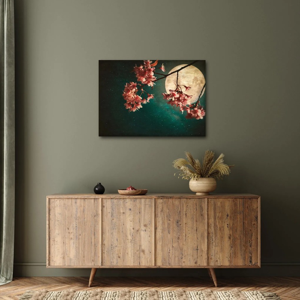 Tablou - Sakura în luna plină (70x50 cm)
