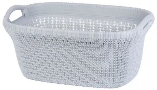 Cos rufe, 2 manere, plastic, albastru deschis, 40 L, 60x39x27 cm, Curver