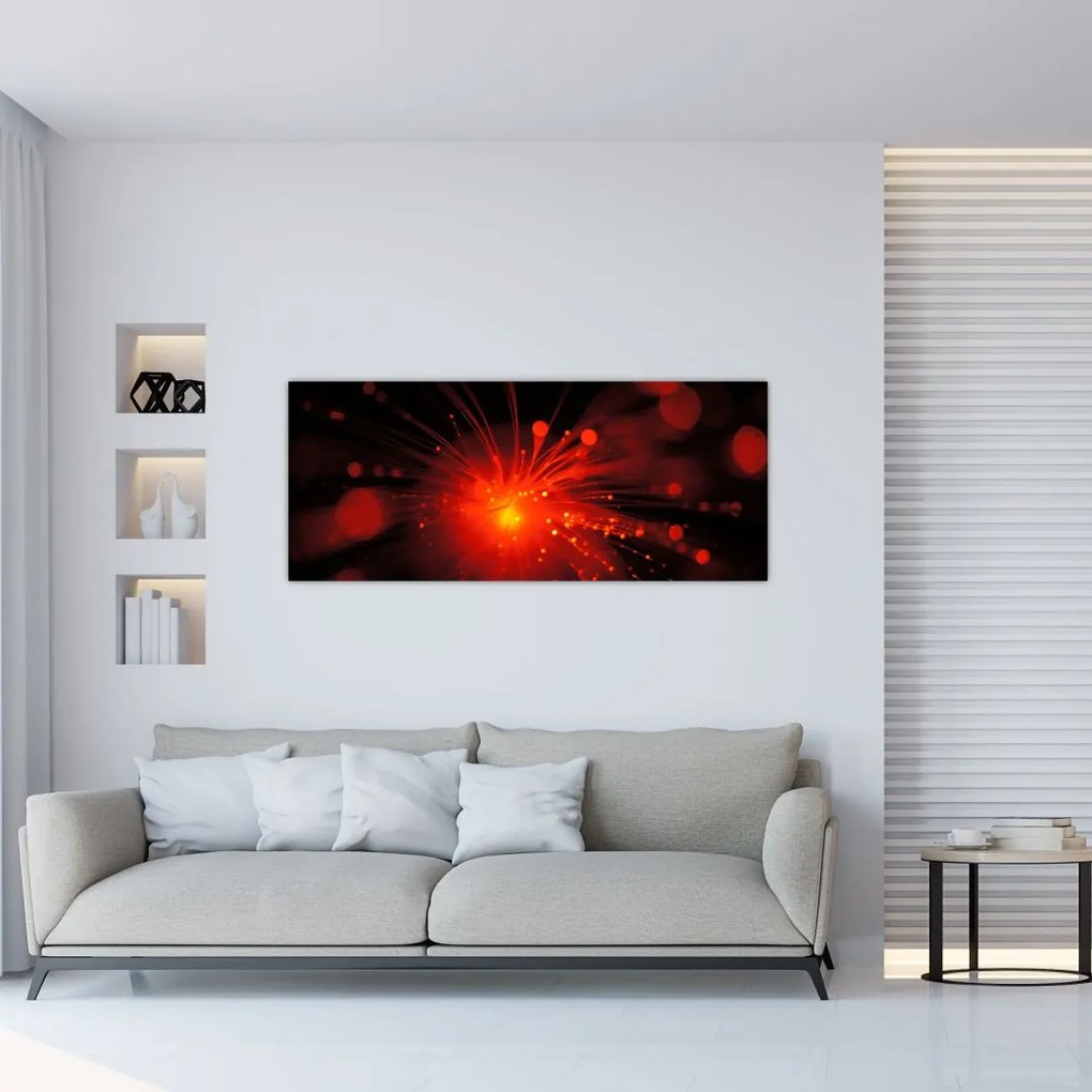 Tablou cu abstacție sclipire (120x50 cm)
