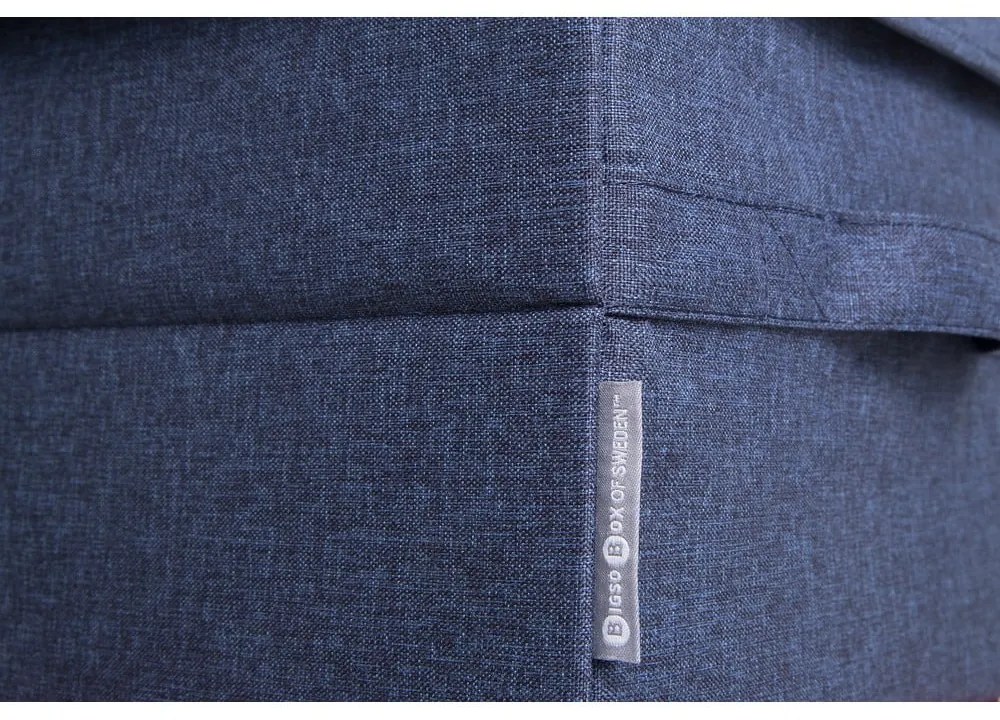 Cutie de depozitare albastră din material textil cu capac 40x30x22 cm Soft Storage – Bigso