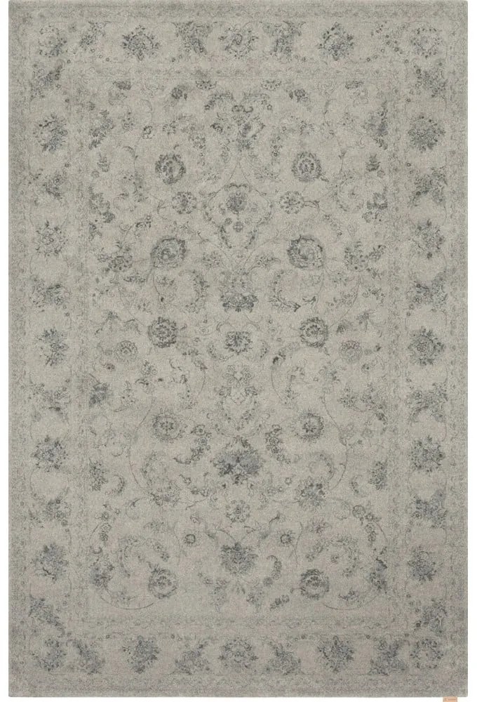 Covor bej din lână 200x300 cm Calisia Vintage Flora – Agnella