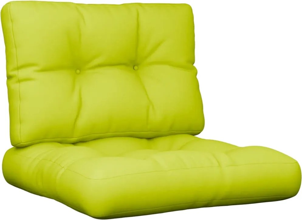 vidaXL Perne de paleți, 2 buc, verde aprins, material textil