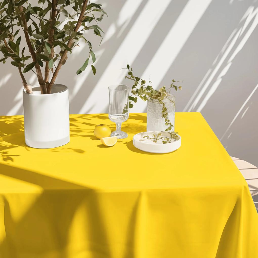 Goldea față de masă loneta - galben închis 120 x 140 cm