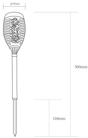 SET 2x lampă LED solară Globo 33535-2 LED/0,1W/3V IP44