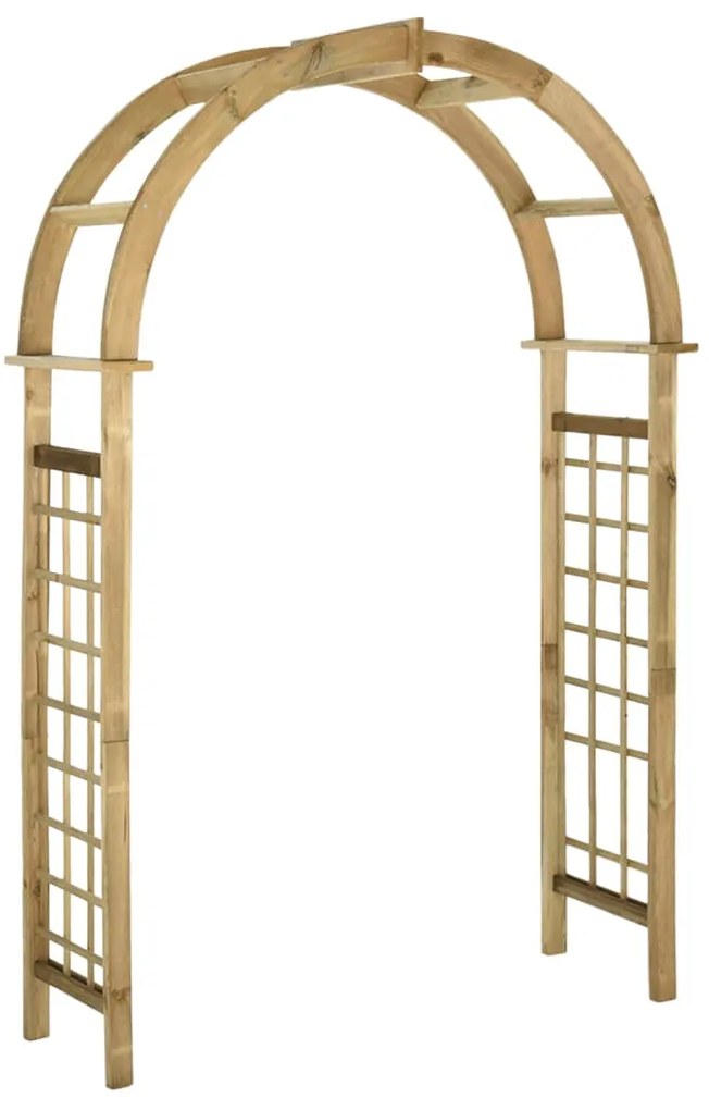 Pergola arcuita, lemn de pin verde tratat