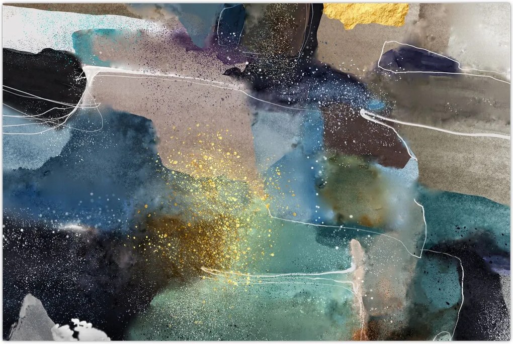 Tablou - Abstract acuarelă (90x60 cm)