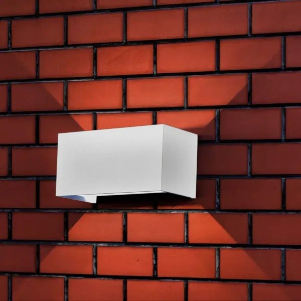 Aplica de perete LED pentru exterior, 24W, 230V, 3000K, IP65, albă