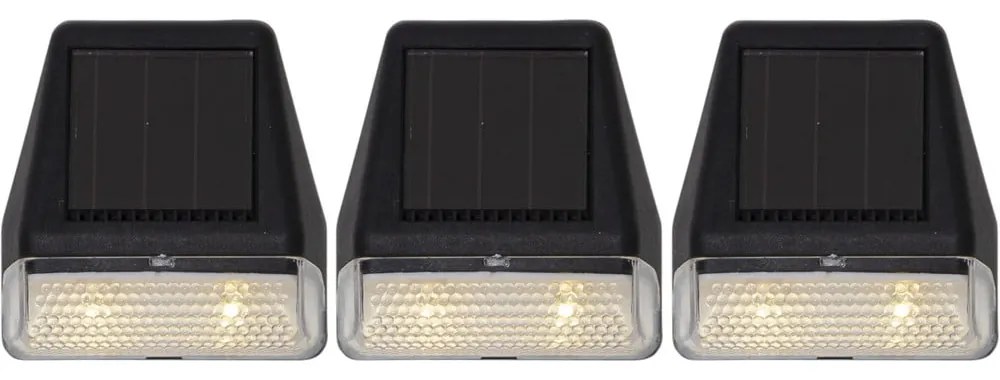 Set de 3 lămpi de perete solare LED Star Trading Wally, înălțime 7,5 cm