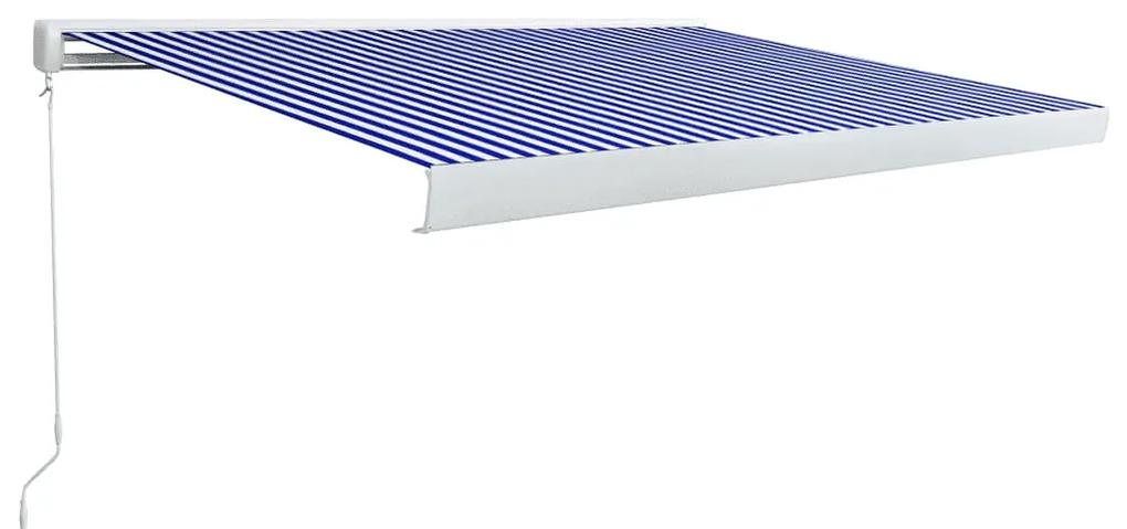 Copertina manuala tip caseta, albastru si alb, 450 x 300 cm Albastru si alb, 450 x 300 cm