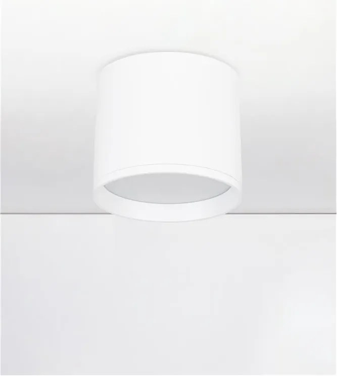 Spot aplicat, Plafoniera LED Ziaza alb, 10cm