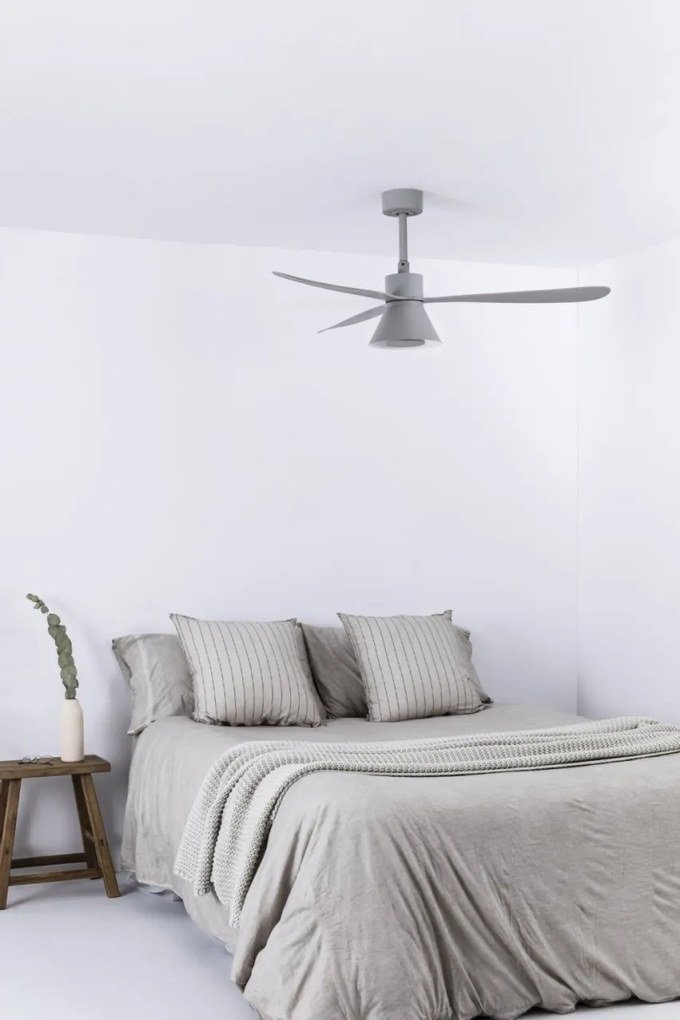 Lustra cu Ventilator si telecomanda AMELIA L CONE LED gri
