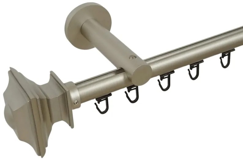 Galerie SIMPLA PRINDERE PERETE TEAVA PROFIL 19 MM -VERDI- CROM MAT (Alege marime: 120 cm)