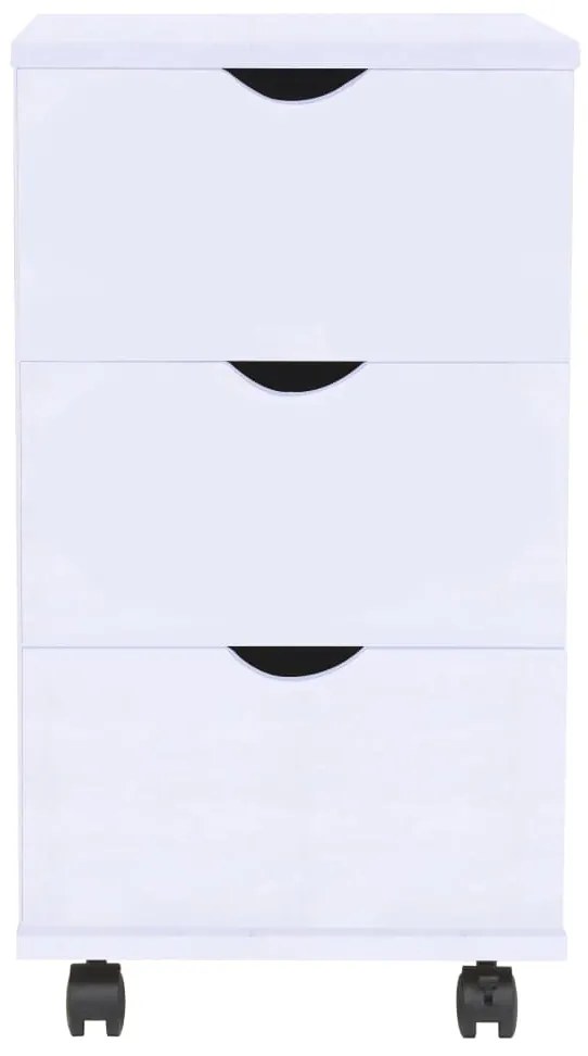 245727 vidaXL Dulap cu sertare, 33 x 45 x 60 cm, alb