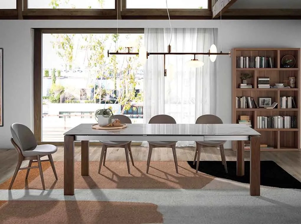 Masa dining extensibila design ultra-modern Ceramic 180-235x90cm