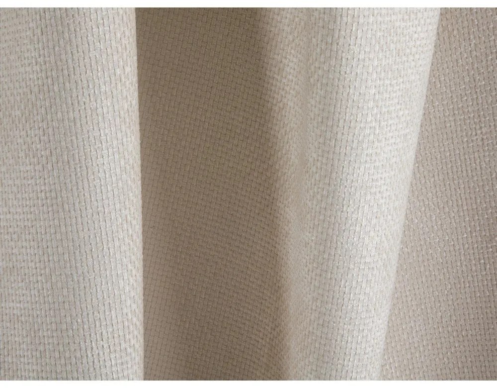 Colțar crem cu tapițerie din chenille (cu colț pe partea stângă/în formă de "U") Treno – Cosmopolitan Design