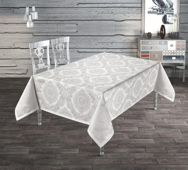 Fata de masa teflonata si impermeabila, 160x300 cm, Alb, Dmsc