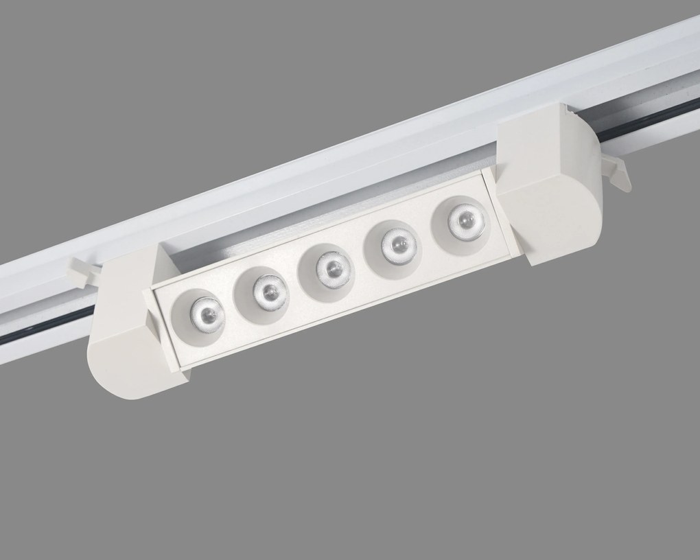 Proiector LED Tip Grila, 10W, 4000K Lumina Neutra, Directionabil Pe Sina Monofazata, Alb