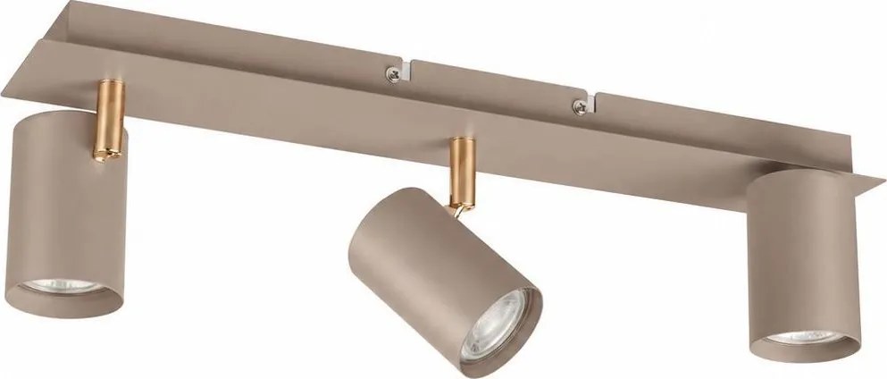 Kanlux 90782 - Corp de iluminat tip spot EVALO 3xGU10/10W/230V bej/auriu